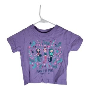 Montauk Clothing, Purple Shirt, Kid Girls, Size:2, "Mermaid by Heart"